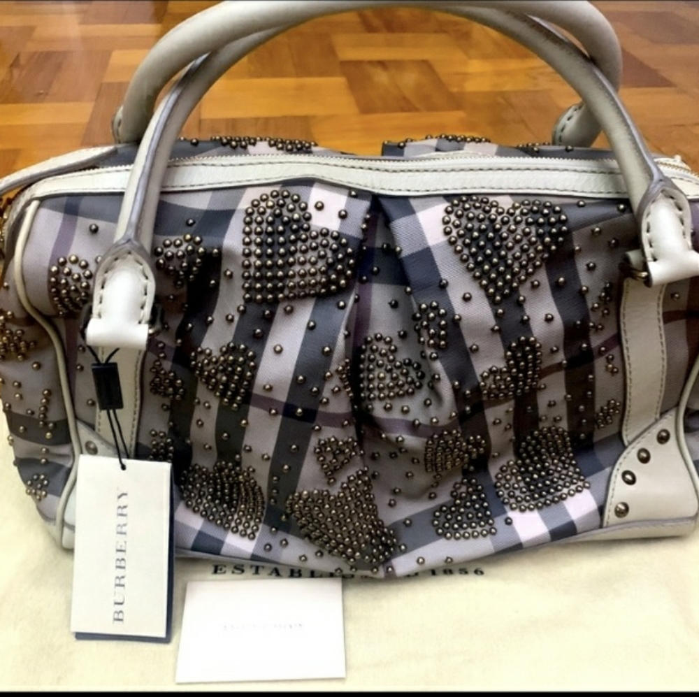 Burberry Checkered Satchel